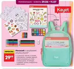 Biedronka Plecaczek z przyborami artystycznymi Kayet oferta
