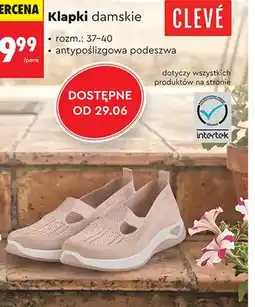 Biedronka Buty damskie Clevé różowe oferta