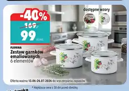 Biedronka Zestaw garnków emaliowanych Florina 6-pak oferta