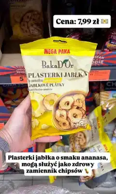 Biedronka Plasterki jabłka o smaku ananasa BakaD'Or oferta