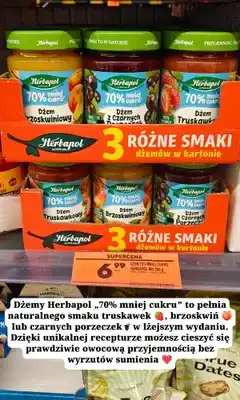 Biedronka Dżem Herbapol 70% mniej cukru oferta