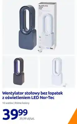 Action Wentylator stołowy bez łopatek z oświetleniem LED Nor-Tec oferta