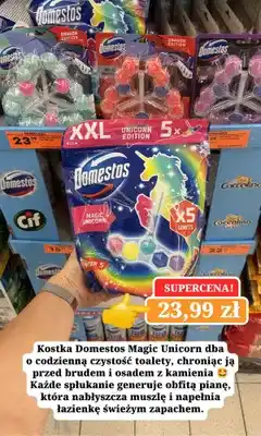Biedronka Kostka do WC Domestos Magic Unicorn oferta