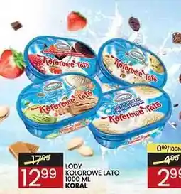 Wafelek Lody Kolorowe Lato Koral oferta