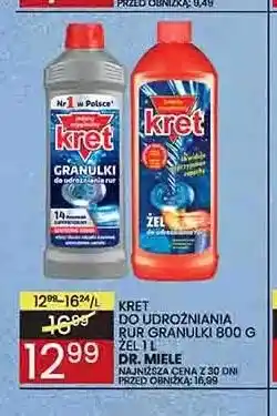 Wafelek Środek do udrożniania rur granulki Kret oferta