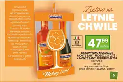 Twój Market Zestaw wino musujące Monte Santi Prosecco + Monte Santi Aperitivo oferta