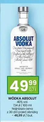 Twój Market Wódka Absolut oferta