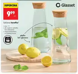 Biedronka Szklana karafka gładka Glasset oferta