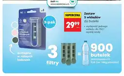 Biedronka Zestaw wkładów filtrujących do butelki Dafi 3-pak oferta