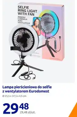 Action Lampa pierścieniowa do selfie z wentylatorem Eurodomest oferta