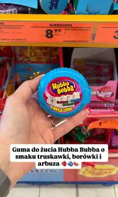 Biedronka Guma do żucia Hubba Bubba Mega Long truskawka, borówka, arbuz oferta
