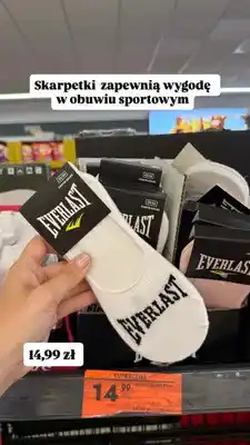 Biedronka Skarpety baleriny Everlast Footie Socks oferta