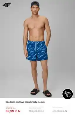 4F Spodenki plażowe boardshorty męskie 4F oferta