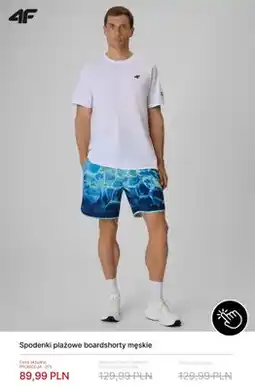 4F Spodenki plażowe boardshorty męskie 4F oferta