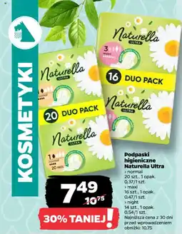 Netto Podpaski higieniczne Naturella Ultra oferta