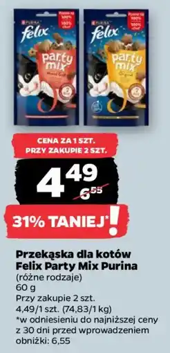 Netto Przekąska dla kotów Felix Party Mix Purina oferta