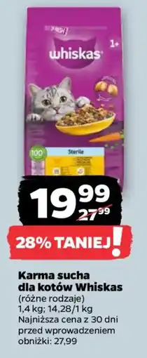 Netto Karma sucha dla kotów Whiskas oferta