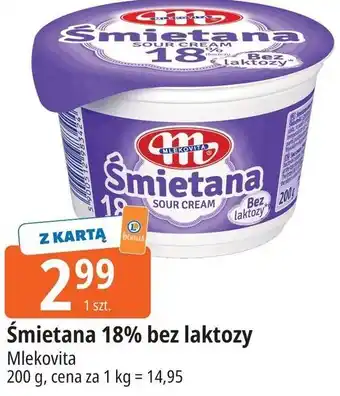 E.Leclerc Śmietana 18% bez laktozy Mlekovita oferta