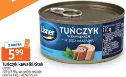 E.Leclerc Tuńczyk kawałki/Stek Lisner oferta