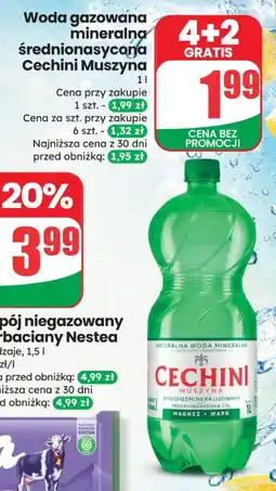 Dino Woda gazowana mineralna średnionasycona Cechini Muszyna oferta