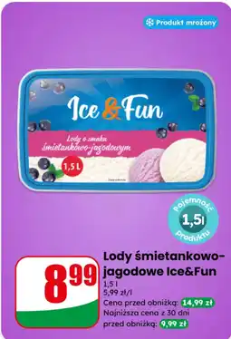Dino Lody śmietankowo-jagodowe Ice&Fun oferta