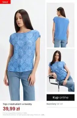 Top Secret Top z nadrukiem w kwiaty oferta