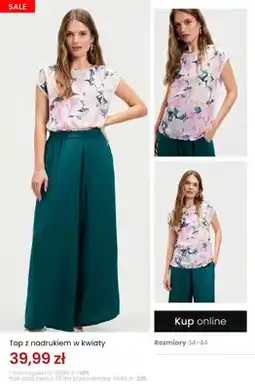 Top Secret Top z nadrukiem w kwiaty oferta