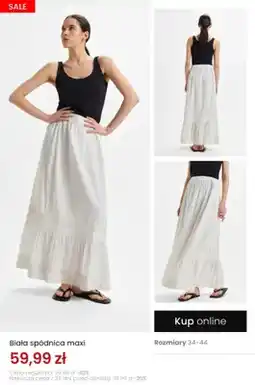 Top Secret Biała spódnica maxi oferta