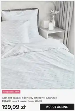Home&You Komplet pościeli z bawełny satynowej Gourvelle 160x200 cm z 2 poszewkami 70x80 oferta
