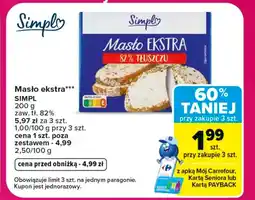 Carrefour Masło Simple oferta