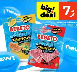 Dealz Liofilizowane żelki Bebeto Freeze Crunchy Strawberry Hearts oferta