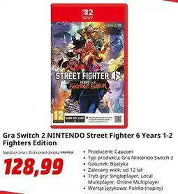 Media Markt Gra Nintendo Switch 2 Street Fighter 6 Years 1-2 Fighters Edition oferta