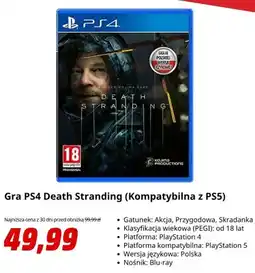 Media Markt Gra PS4 Death Stranding (Kompatybilna z PS5) oferta