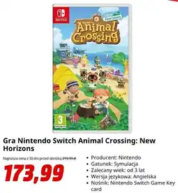 Media Markt Gra Nintendo Switch Animal Crossing: New Horizons oferta
