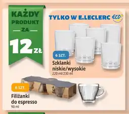 E.Leclerc Szklanki niskie 6-pak oferta