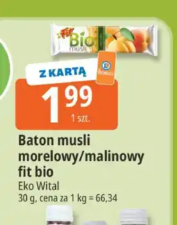 E.Leclerc Baton musli morelowy fit bio Eko Wital oferta