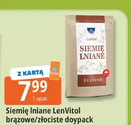 E.Leclerc Siemię lniane LenVitol brązowe doypack Oleofarm oferta