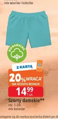 E.Leclerc Szorty damskie Tissaia biobawełna oferta