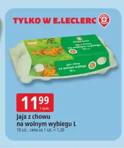 E.Leclerc Jaja z chowu na wolnym wybiegu L Polska Kurka oferta