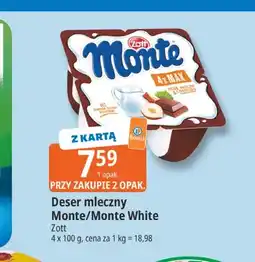 E.Leclerc Deser mleczny Monte Zott 4-pak oferta