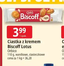 E.Leclerc Ciastka z kremem waniliowym Biscoff Lotus oferta