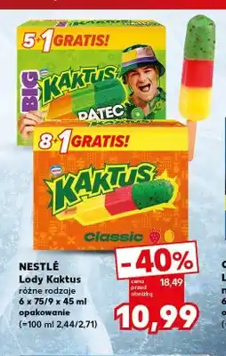 Kaufland Lody Kaktus Datec Nestlé 6-pak oferta