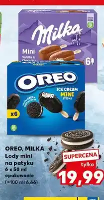 Kaufland Lody mini na patyku Milka 6-pak oferta
