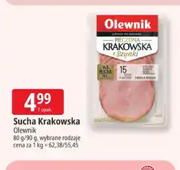 E.Leclerc Kiełbasa sucha krakowska Olewnik oferta