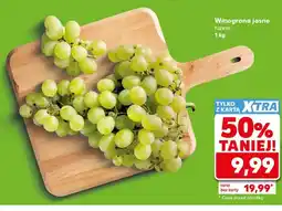 Kaufland Winogrona jasne luzem oferta