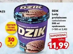 Kaufland Lody proteinowe czekoladowe Dzik oferta