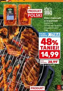 Kaufland Stek z karkówki w marynacie barbecue Let's BBQ oferta