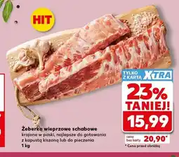 Kaufland Żeberka wieprzowe schabowe oferta