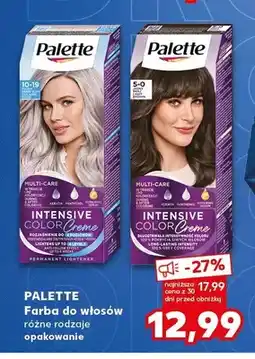 Kaufland Farba do włosów Palette Intensive Color Creme 10-19 Chłodny Srebrny Blond oferta