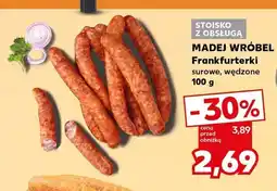 Kaufland Frankfurterki surowe wędzone Madej Wróbel oferta